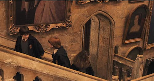 Photo of Anne Boleyn hanging at Hogwarts